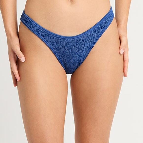 Bondeye Women's Blue Low Rise Waist Moderate Coverage Sign Bikini Bottom OS NWT - Picture 1 of 11